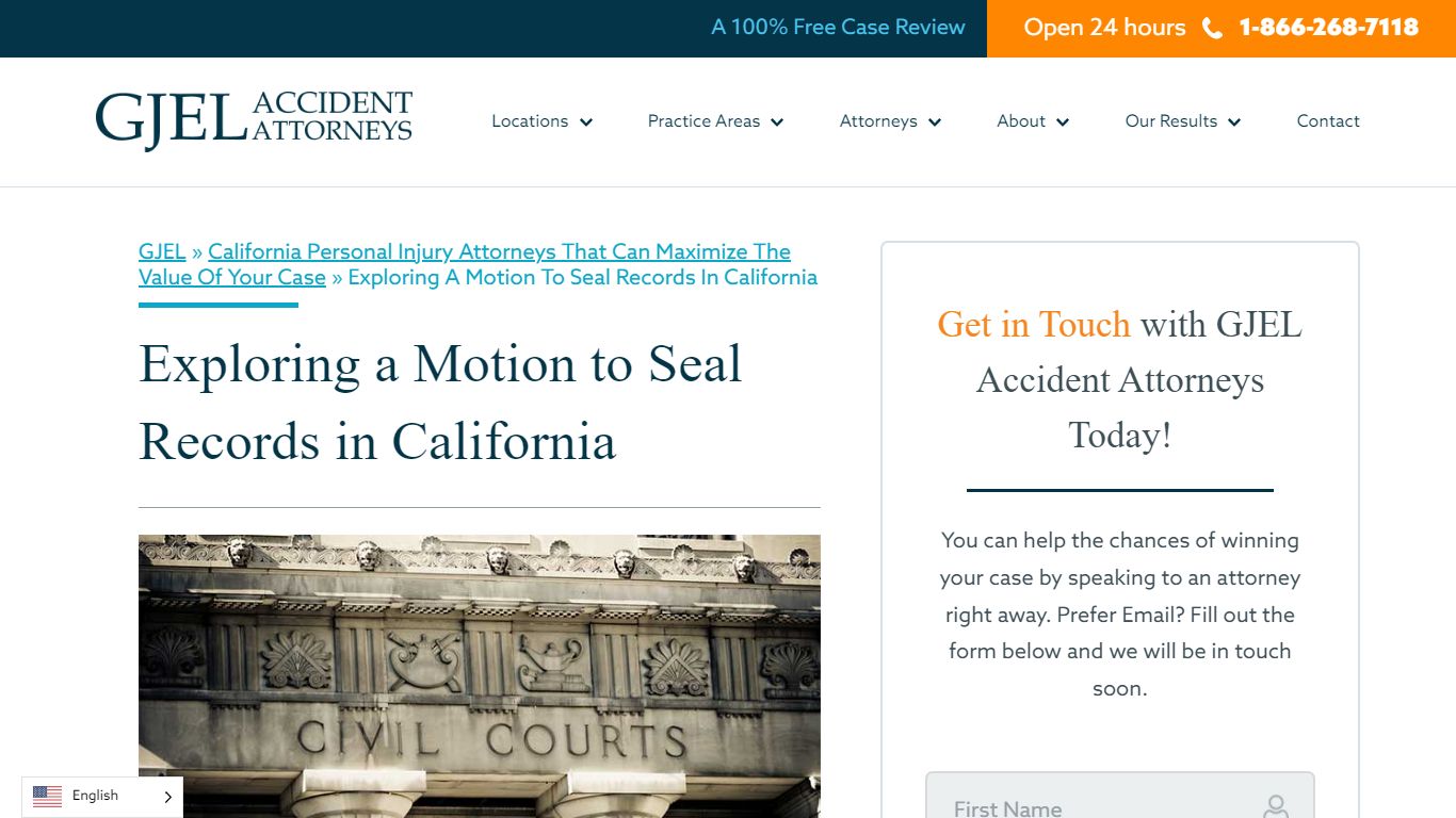 Motion to Seal Records in California: Exploring A Case